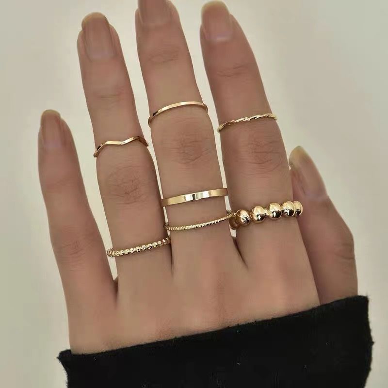 Minimalist Stackable Band Ring Set With Cubic Zirconia For Women_voghion.com