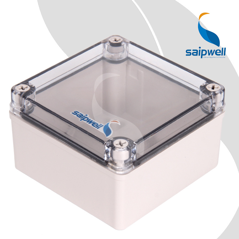 125*125*75电源防水盒 透明盖安防监控外壳 AT-1212-S安防接线盒