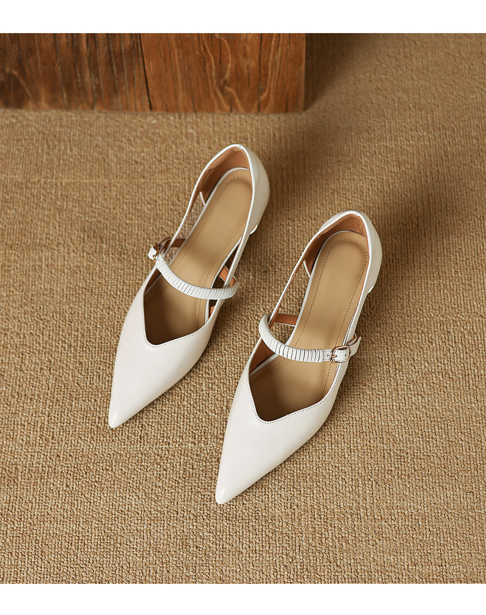 Sandal cao gót nữ bít mũi hở gót 5,5 cm mũi nhọn phong cách Hàn Quốc — Màu đen chi tiết 21