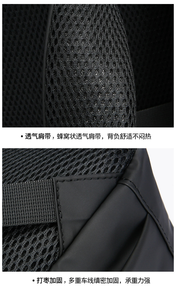 Men's outdoor large-capacity business travel bag, computer backpack, fashionable and casual student schoolbag backpack undefined