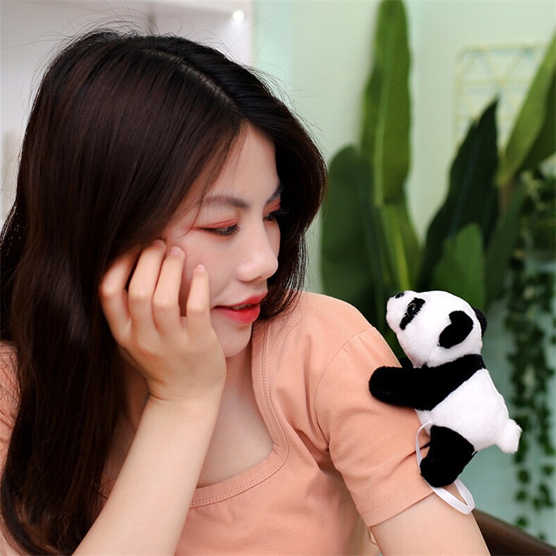 站肩公仔海洋馆动物园纪念品趴挂肩膀的磁吸铁毛绒玩偶娃娃白虎熊|undefined