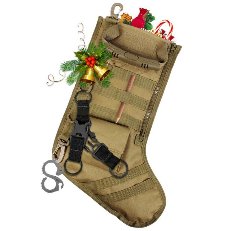 Outdoor sports tactics waist storage Christmas socks hanging decoration adult military bag accessories package_voghion.com