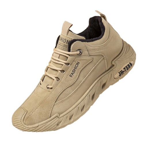 Men's Large Size Autumn/Winter Fashionable & Versatile Sports Casual Shoes with Soft Sole, Non-slip, Travel Shoes with Fleece Warmth and Cotton