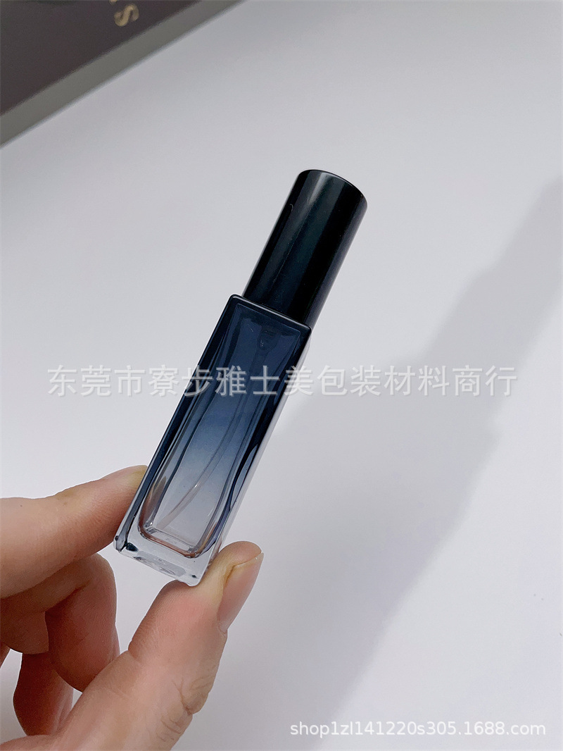 Muestra de perfume sub-botella de alta gama botella de aerosol portátil 10ml de vidrio avanzado sub-contenedor 5ml mini botella vacía