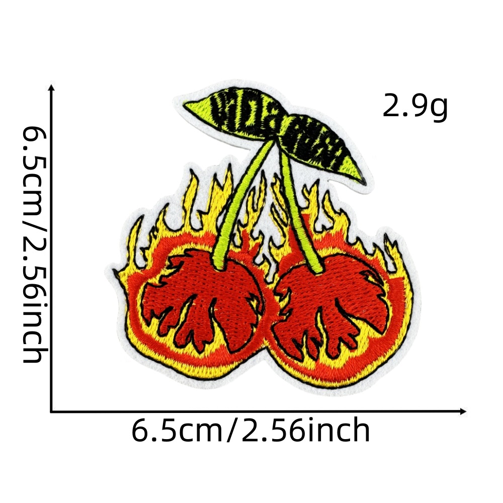 3g Weight Clothing Sticker Patches Classification 1 Piece, 1 Set Quantity Nonwoven, Polyester Material Letter, Cherry Pattern Cute Style 1 Piece 1 Set Cute Letter Cherry Nonwoven Polyester Clothing Sticker Patches 10