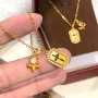 直播十字小众百搭锁骨链