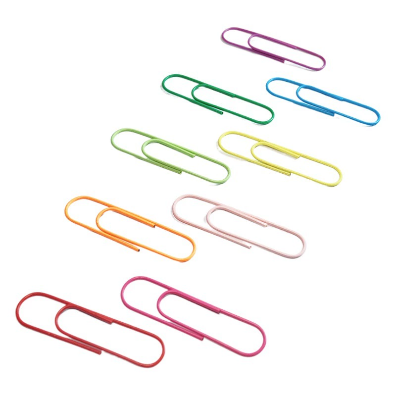 Индивидуальные цветные скрепки оптом пластиковые скрепки для офиса использовать 100 мм скрепки