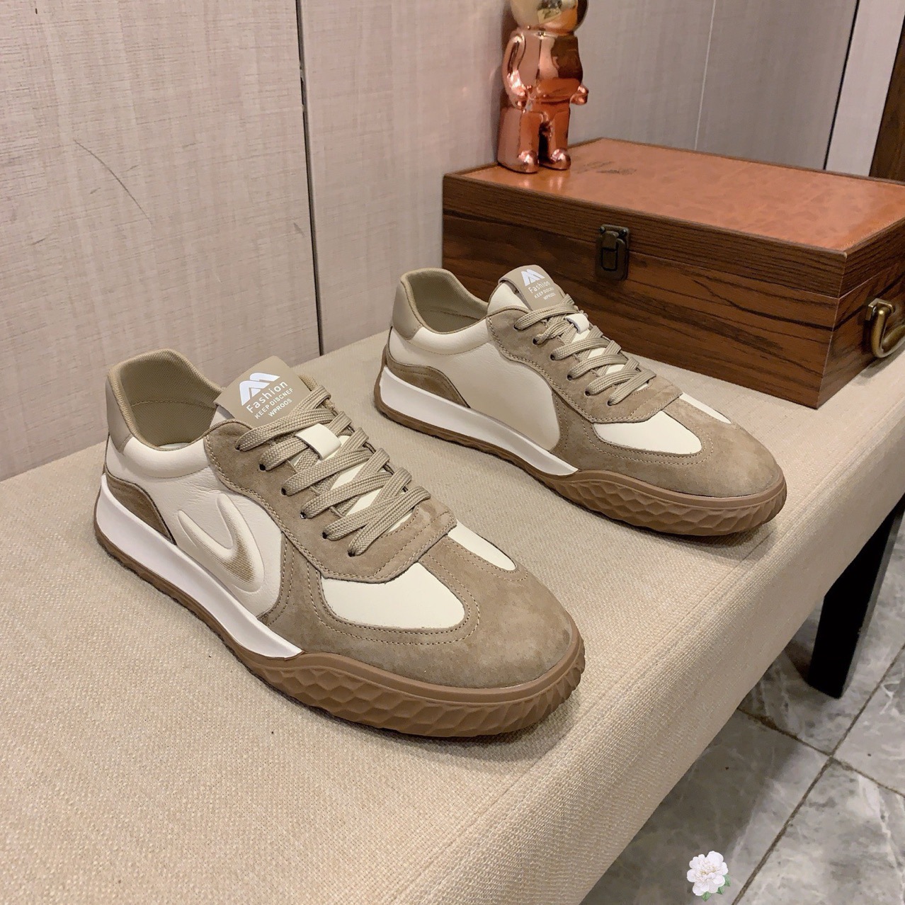 Baskets homme en cuir véritable chaussures décontractées plat_voghion.com