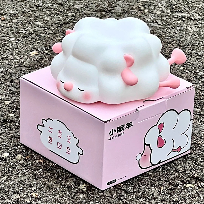 식품 등급 실리콘 양 핑크 + 색상 상자 포장 + 크래프트 종이 특급 상자