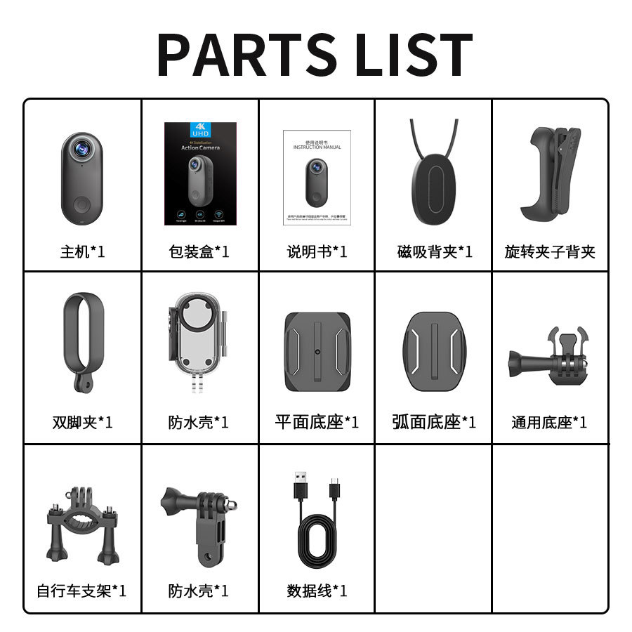 M7 Thumb Camera--[Black-Full Set]