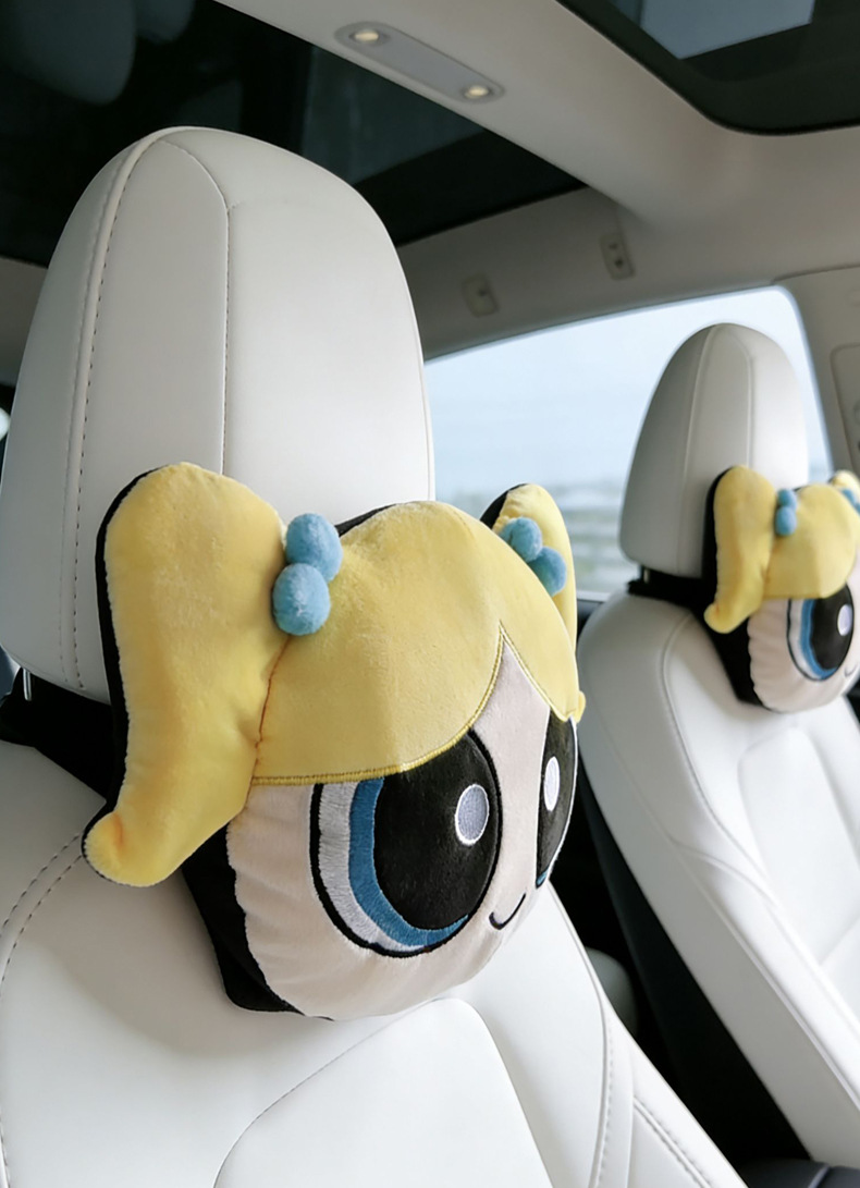 Little Policewoman Cartoon Cute Lady Car Headrest Comfortable Neck Pillow Cushion Personalized Stylish Car Headrest