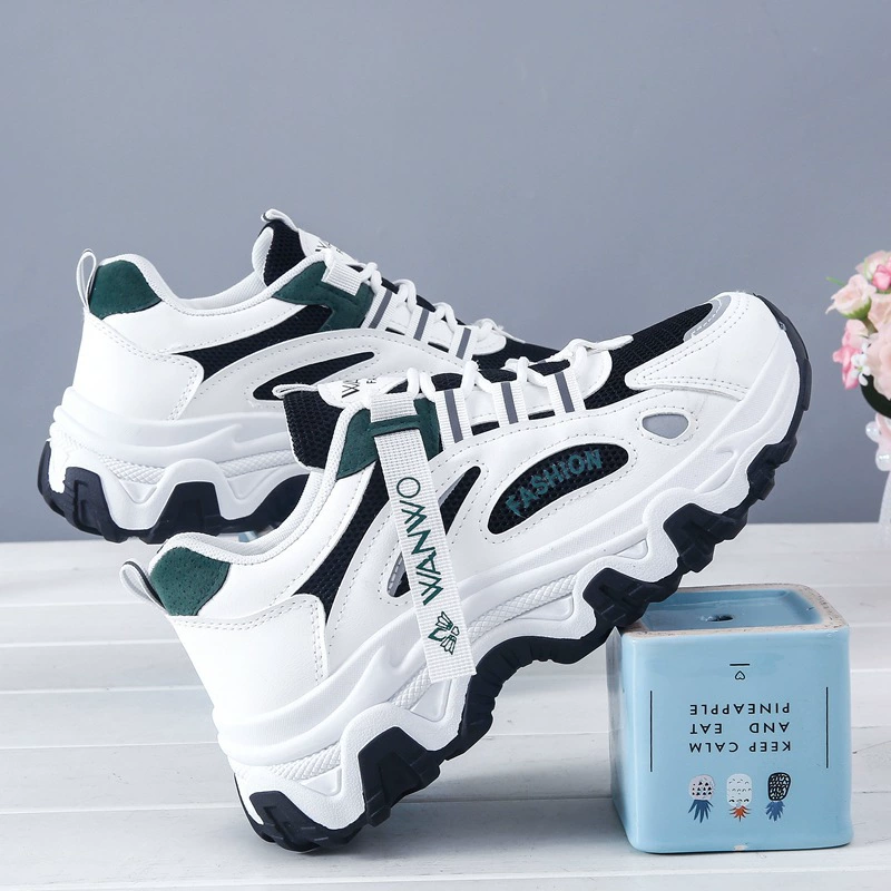 Ин корейская версия Daddy Female Shoes 2024 Весна и Осень Новая Студенческая Спортивная Обувь Женская Tide увеличивает сет casual shoes q7811