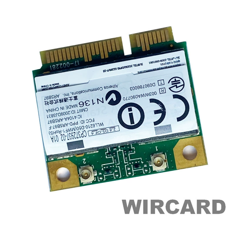 Оригинальная сетевая карта Qualcomm ATHEROS AR9287 BGN 300M PCI‑E AR5B97, встроенный Wi‑Fi