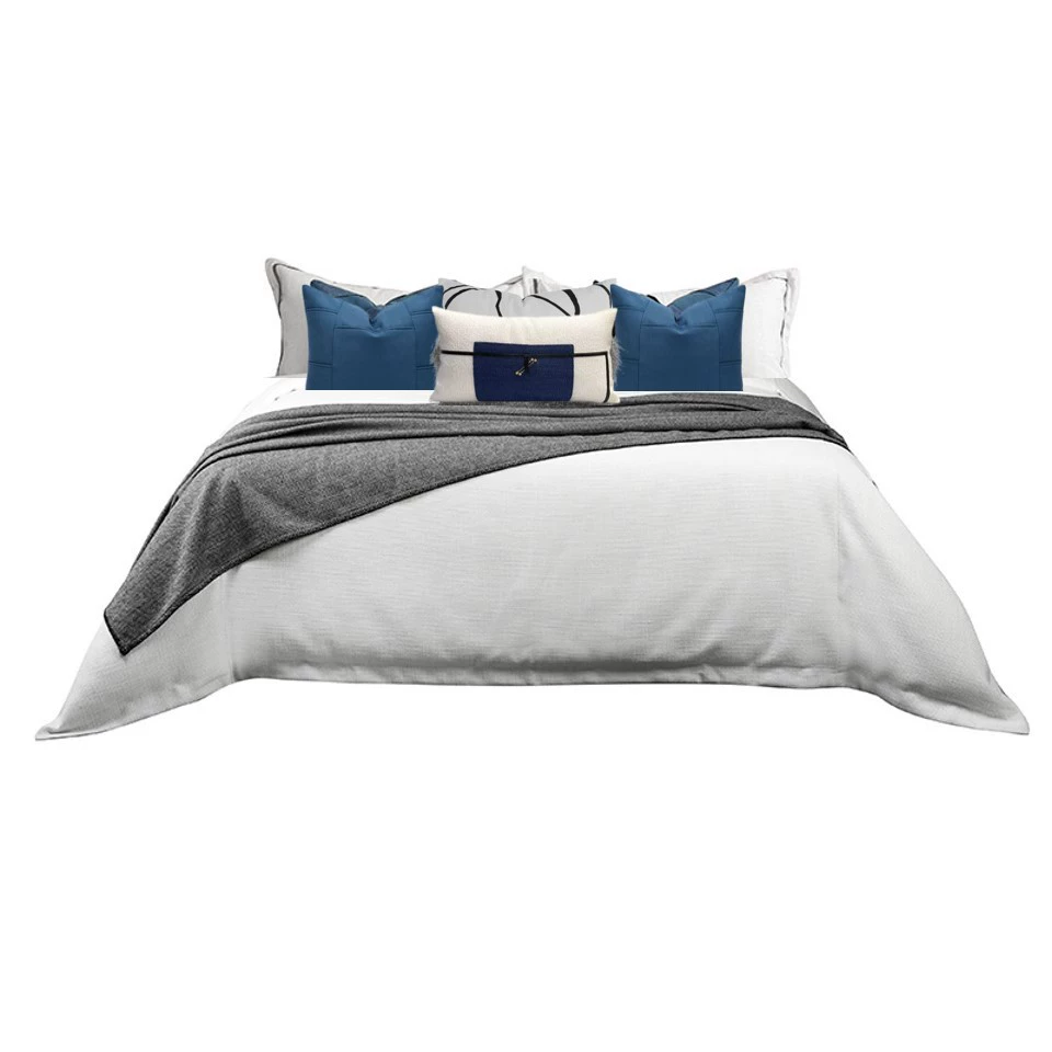 Modern design cloth, orange set, light luxury style, bedding, Chinese style
