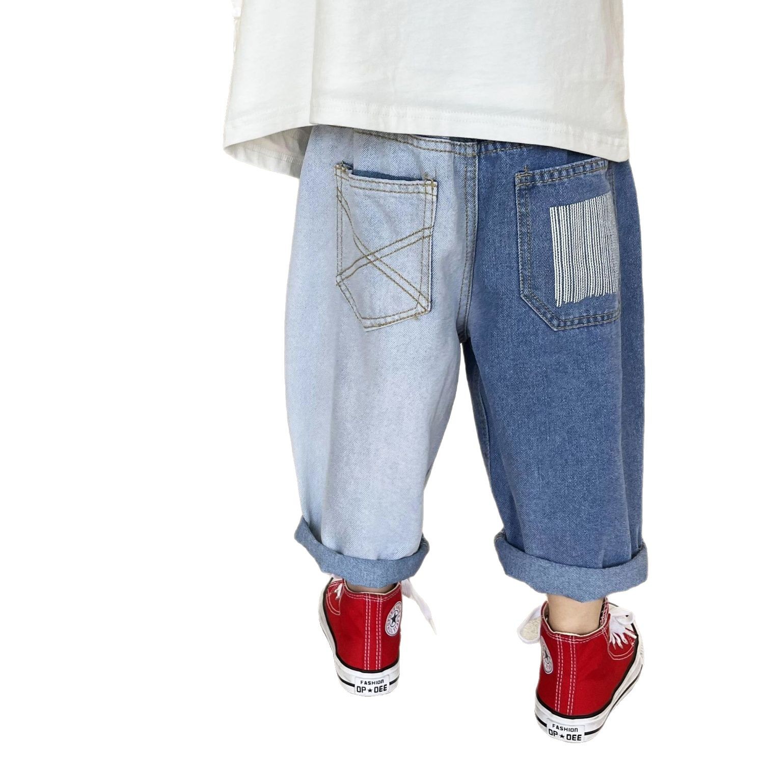 Pantalones de moda, pantalones de primavera para niños, pantalones de jeans para niños, pantalones casuales para niños pequeños y medianos. image 5
