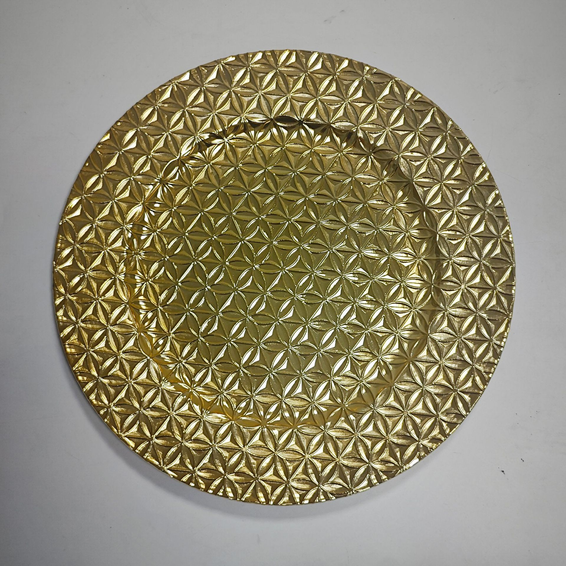 Comercio exterior boda hotel fiesta fiesta plástico decoración plato de comedor desechable placa de carga