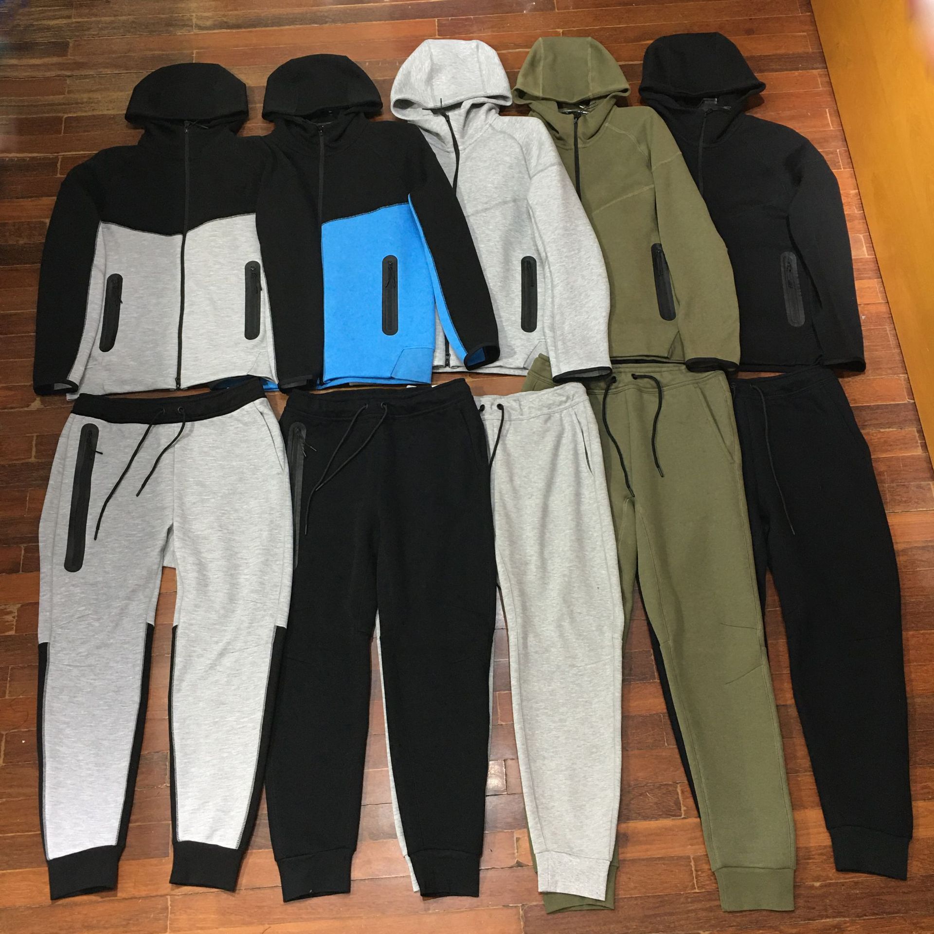 2024 Spring and Autumn New Sports Suit Men's Knitted Casual Hooded Cardigan 922 Jacket and 002 Sweatpants