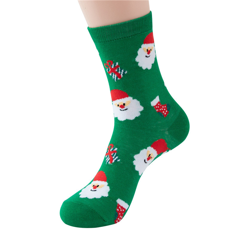 Women's Casual Simple Style Santa Claus Snowman Elk Cotton Crew Socks A Pair display picture 4