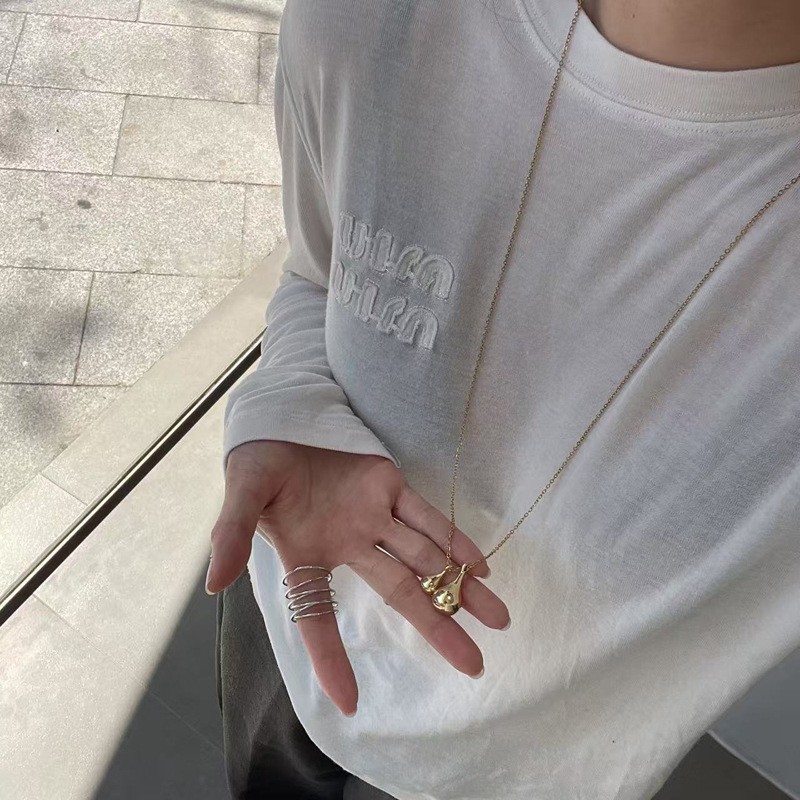 B63 골드 물방울 목걸이