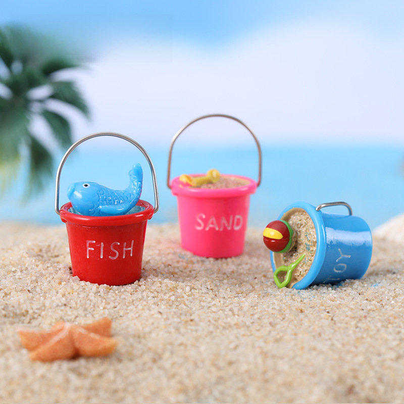 Moss micro -landscape ornament beach bucket seascape ornament DIY…