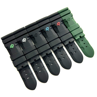 Suitable for Panahai Lightning Silicone Waterproof Strap Boto Dahai PAM 111 380 26mm Rubber Strap