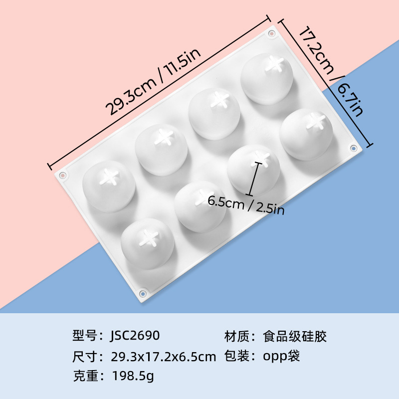 人気のある新商品6連食品級シリカゲルムース金型愛の形は高温に耐えて型抜きしやすいチョコレート金型です。|undefined