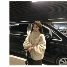 千金貂貂复古仿水貂环保貂皮大衣狐狸毛领皮草毛毛外套女冬