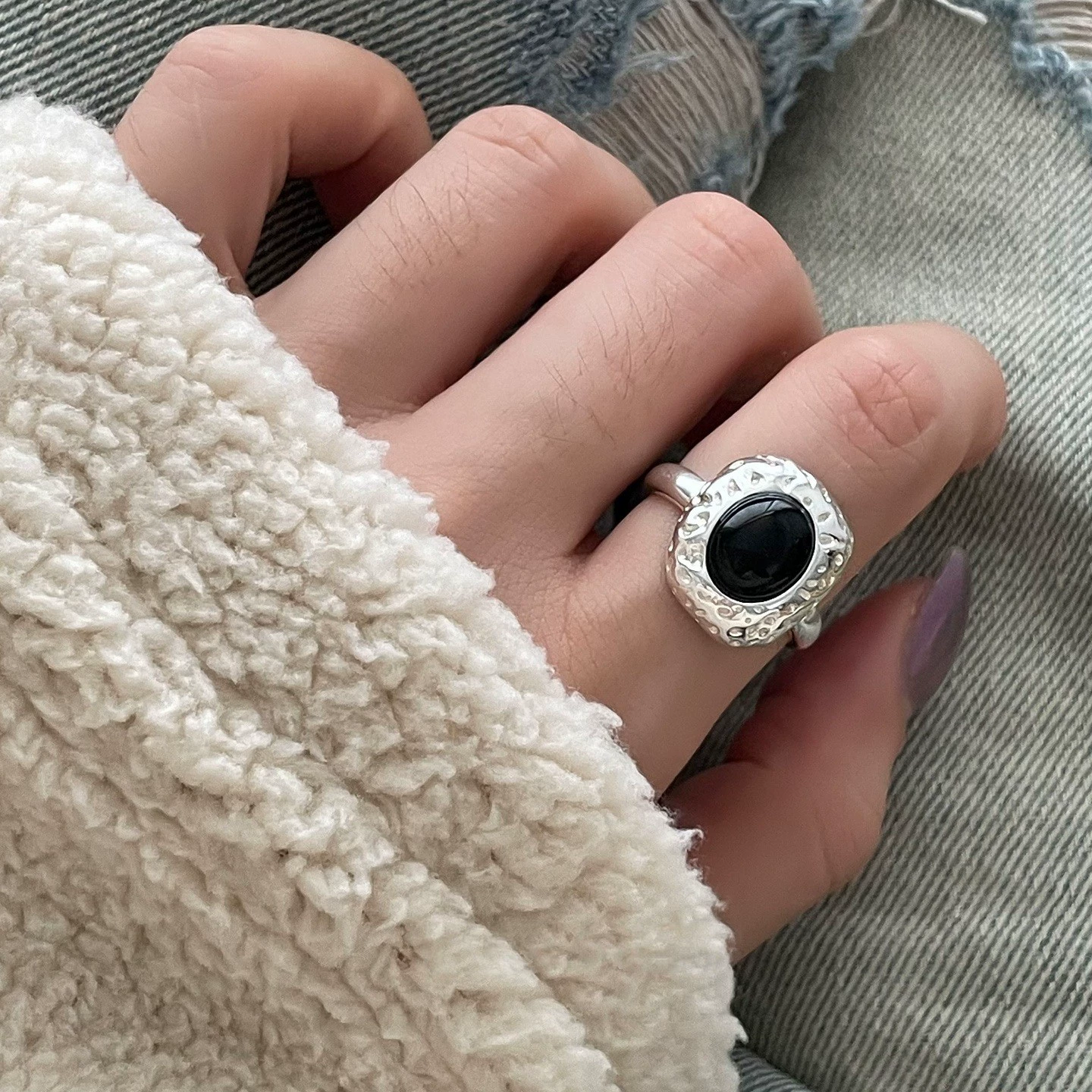 Серебряные часы, ретро модное кольцо, европейский стиль, на указательный палец