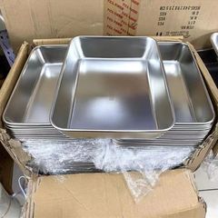 食品級ステンレス鮮度保持ボックス弁当用トレー長方形皿冷蔵庫収納ボックスオーブンキャンプピクニックトレー