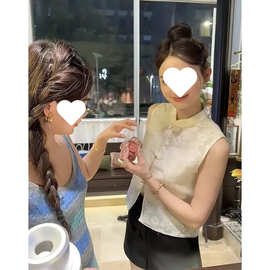 新中式女装轻国风上衣小众马甲禅意复古气质开衫夏季薄款小外套