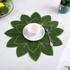 Cross -border Northern European style simulation leaf EVA decorative meal cushion Flower -shaped home INS waterproof anti -sliding insulation pad wholesale