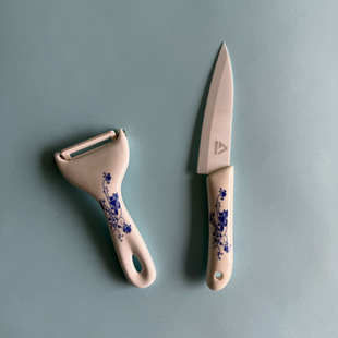 Jingdezhen ceramic knife set 3 three-piece gift boxed kitchen knife 6.5 inch fruit knife wholesale