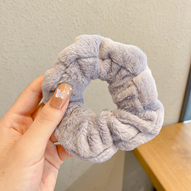 Anillo de cabello perezoso coreano cuerda de cabeza intestino grande niñas de alto nivel de la sensación de cabello de alta elasticidad correa de cabello de cabello super grande