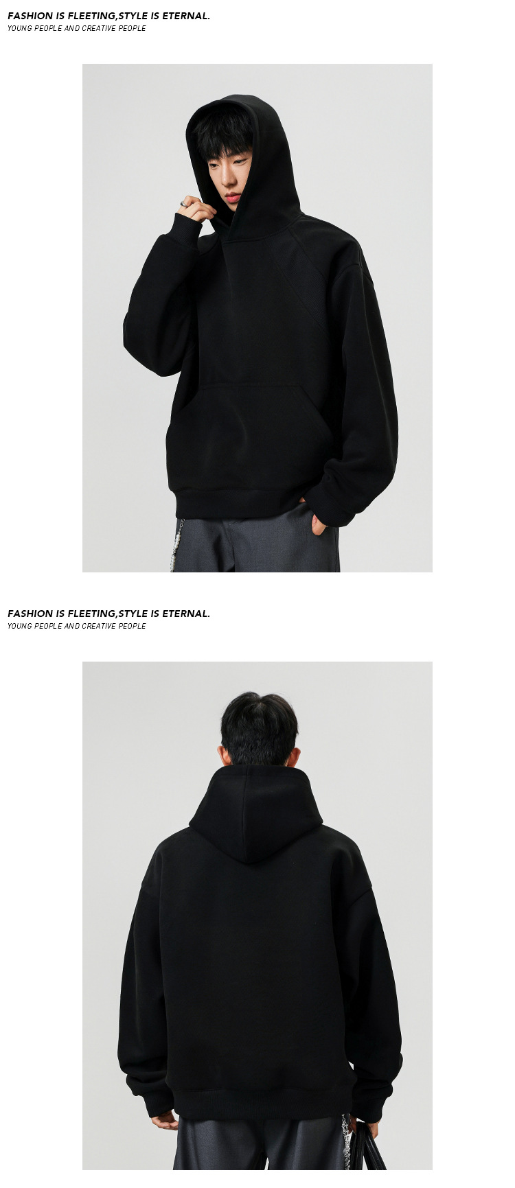 Schwerer Patchwork Hoodie Für Damen Und Herren Im Us Style_voghion.com