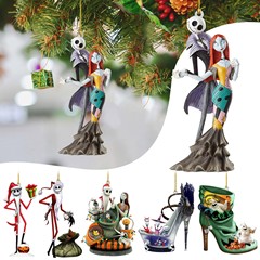 ティムバートンクリスマス夜惊魂アクリルペンダントジャック博士巫奇市長人形装飾ペンダント
