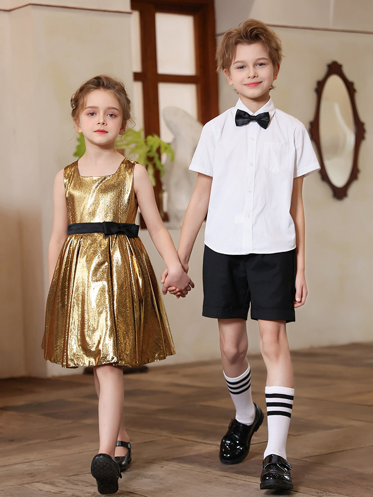 Uniforme de actuación del coro infantil del Día del Niño Uniforme de actuación para niños y niñas Jardín de infancia Escuela primaria y secundaria Vestido de recitación de poesía