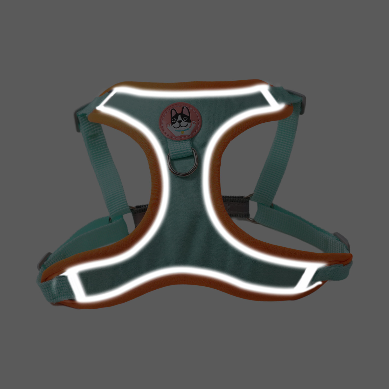 Fabricante en stock cuero Taobao gamuza ajustable reflectante pecho espalda tracción cuerda anti-rotura perro caminando cuerda