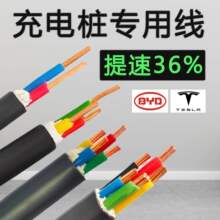 7kw充電樁電纜線6 10平方3三芯家用新能源汽車電源線快慢充