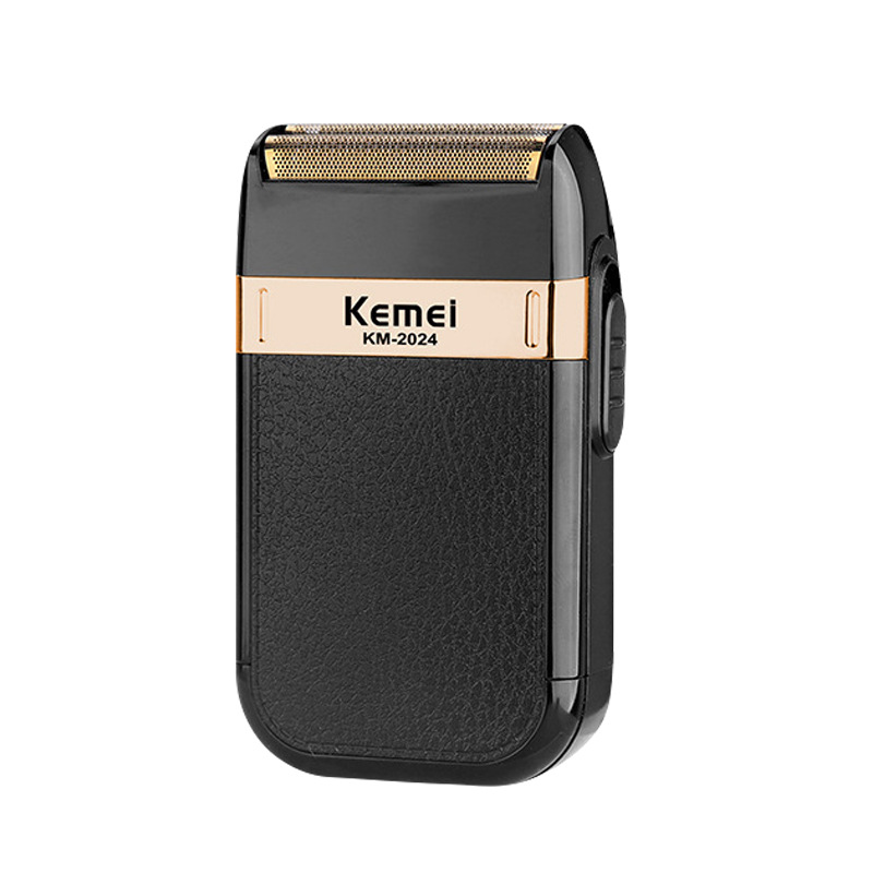Transfronteriza Kemei máquina de afeitar eléctrica de doble cabezal de afeitar USB recargable de cuerpo completo lavado barba cuchillo
