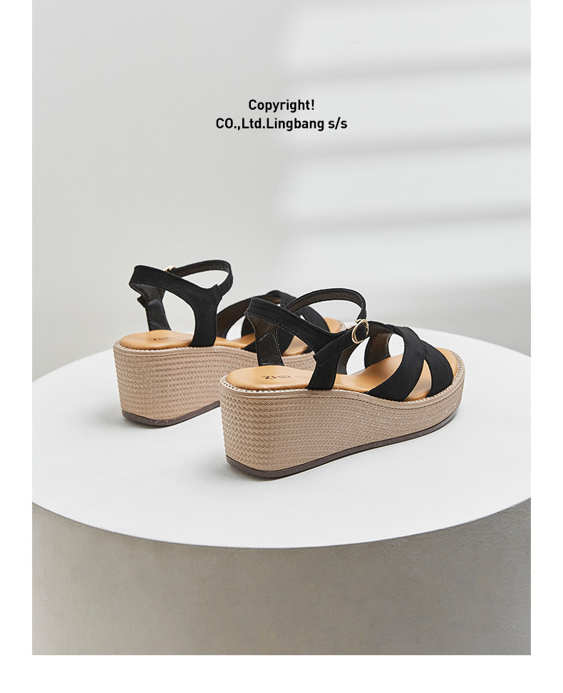 Sandal nữ đế xuồng cao gót thời trang dễ phối đồ — AY38 màu đen chi tiết 28