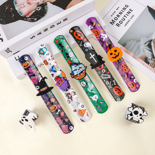 New Halloween snap ring bracelet wholesale children's toy snap ring bracelet Wansheng snap band printable logo