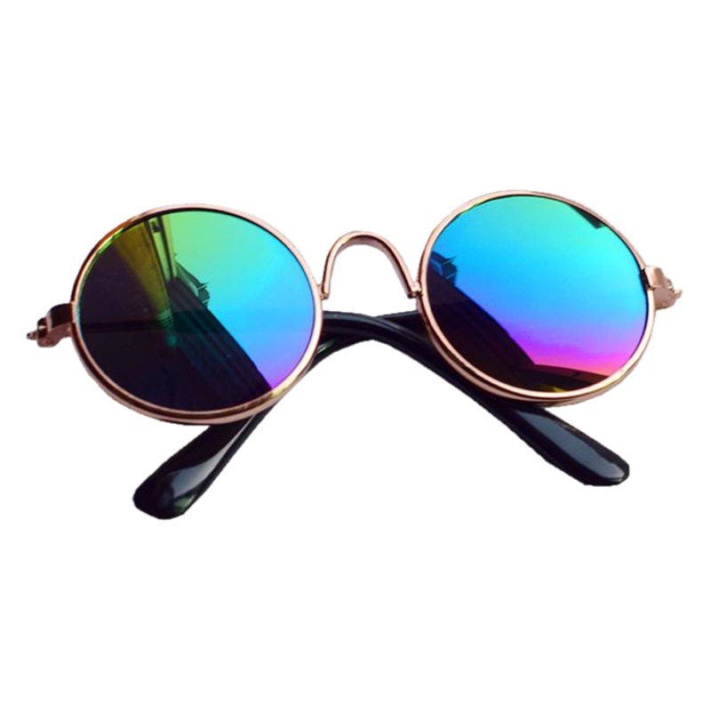 Factory wholesale dog cat pet glasses creative trend small sunglasses toy cotton doll photo sunglasses