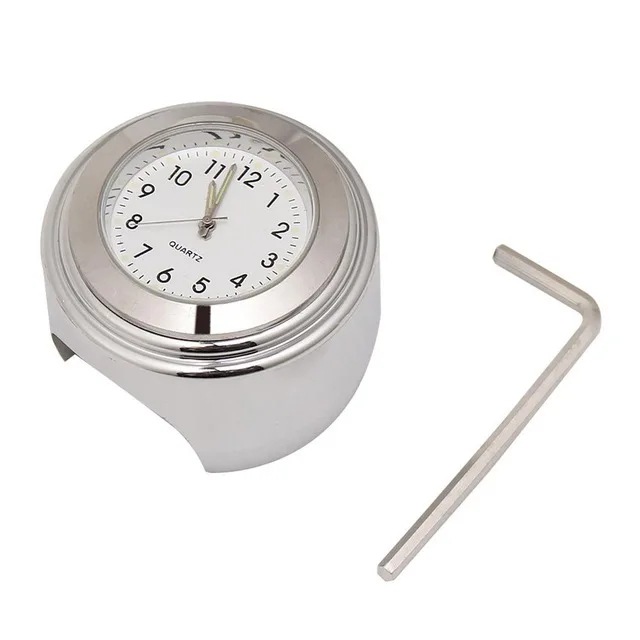 Motorcycle Dustproof Quartz Clock Aluminum Alloy Handlebar Motorcycle Luminous Timetable Universal Car Clock Handlebar Watch