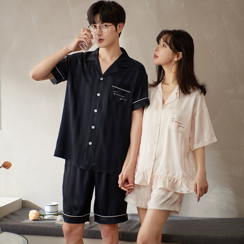 Summer pijama for beloved, silk set, thin cardigan