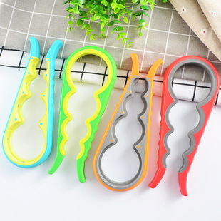 Factory in stock multi-functional four-in-one size bottle cap opener household kitchen can opener non-slip bottle opener