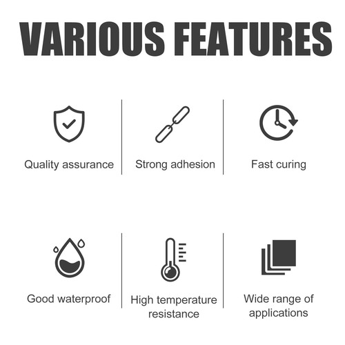Jue-Fish multi-purpose glue, transparent universal glue for wood, glass and ceramics, quick-drying glue, waterproof