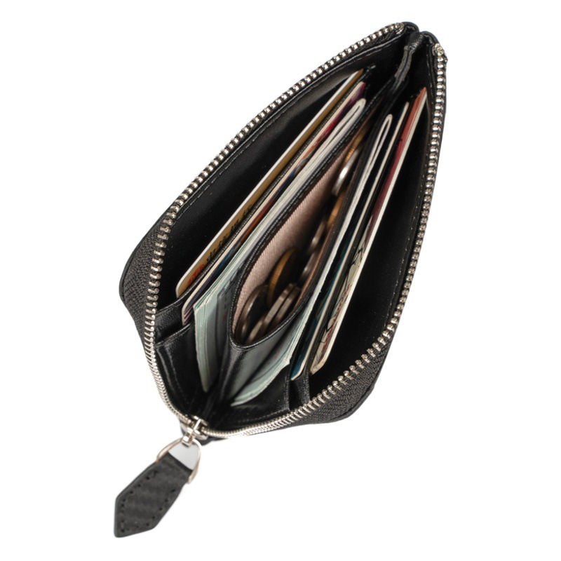 日本式男性財布本革外国貿易牛革ゼロ財布rfid超薄型マルチカードカードバッグ大容量ショルダーバッグ