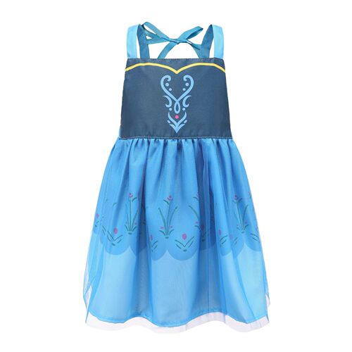 Frozen Elsa Princess Belle Long Hair Anna Girls Apron Cover Anti-Dirty Kindergarten Painting Rice Pocket