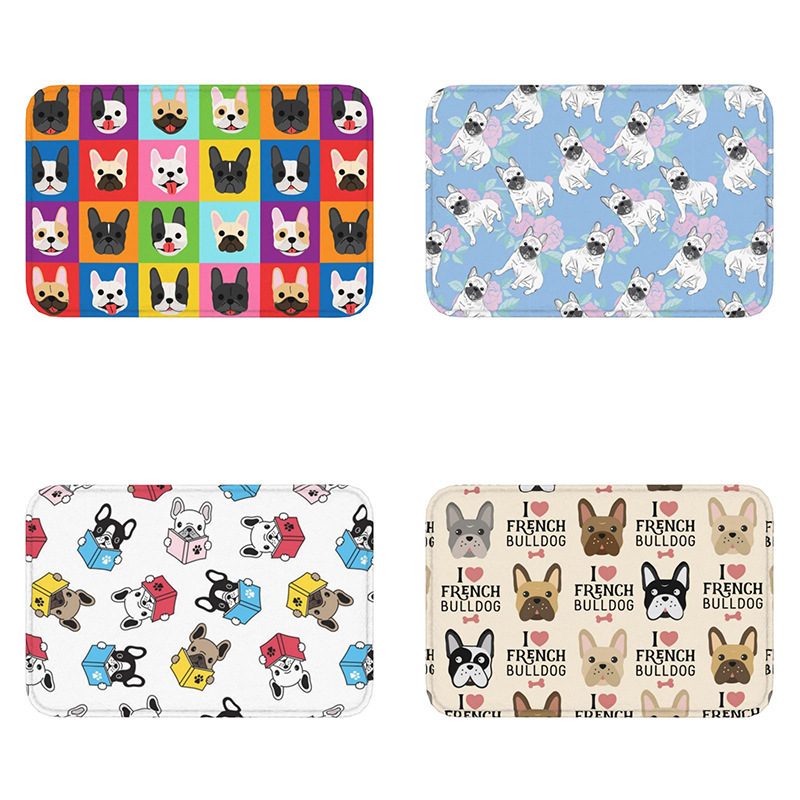 French Bulldog Kitchen Living Room Bedroom Home Decoration Flocking Carpet Aliexpress Half Hosting Dropshipping