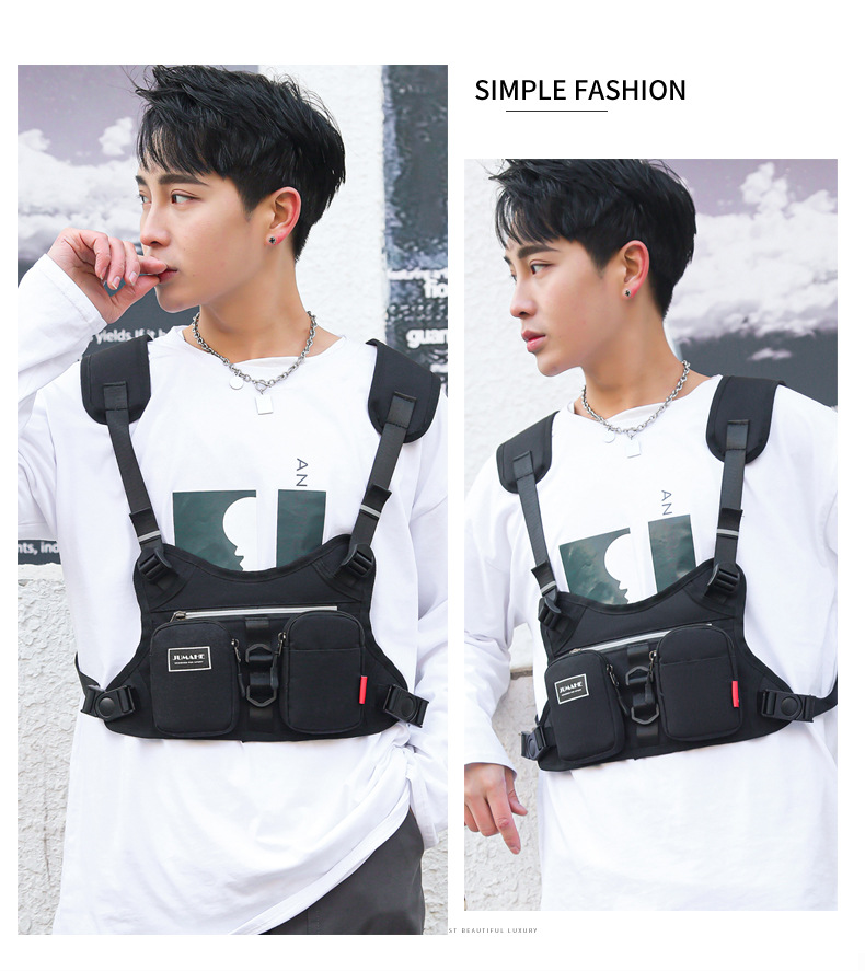 Men's Solid Color Nylon Buckle Fanny Pack display picture 10